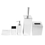 Gedy NE102 Free Standing Stainless Steel Bathroom Accessory Set